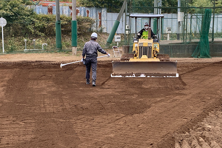 千葉県野球グラウンド 内野改修工事