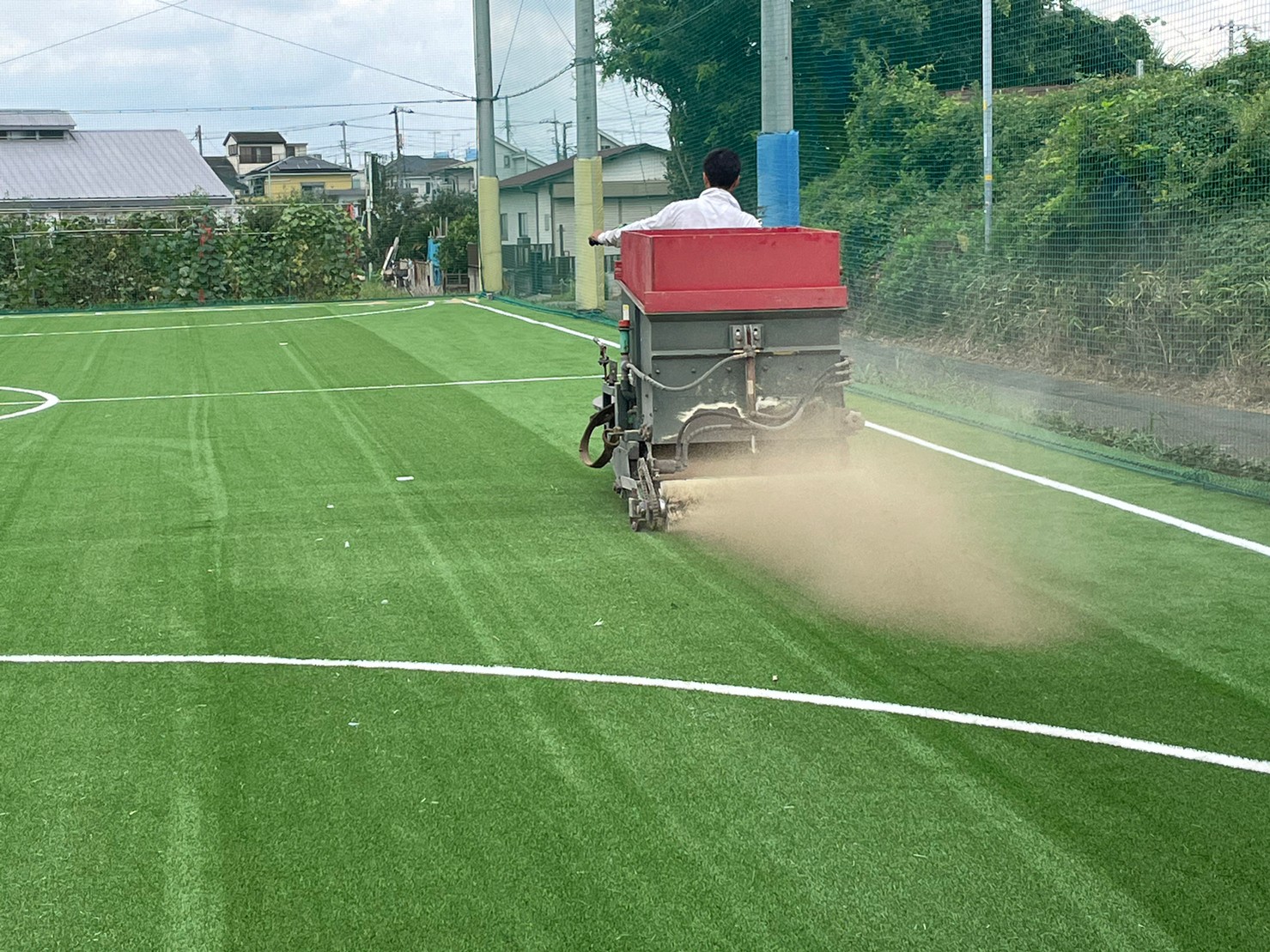 フットサルコート人工芝張替工事　神奈川県横浜市