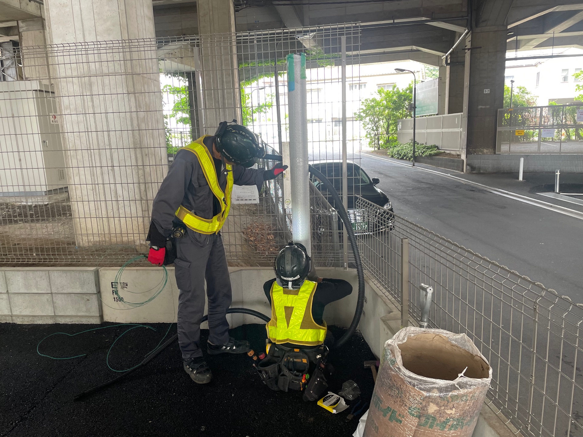 ウッドデッキ・電気引き込み・給排水工事　東京都北区